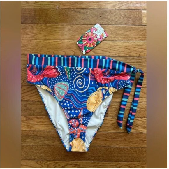 Farm Rio NWT Anthropologie Bikini Bottom size L - Picture 6 of 9